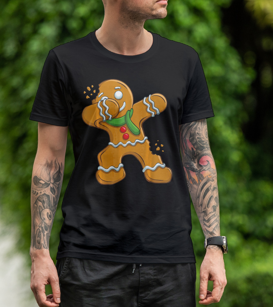 Dabbing Gingerbread Man Christmas Cookies Dance T-Shirt