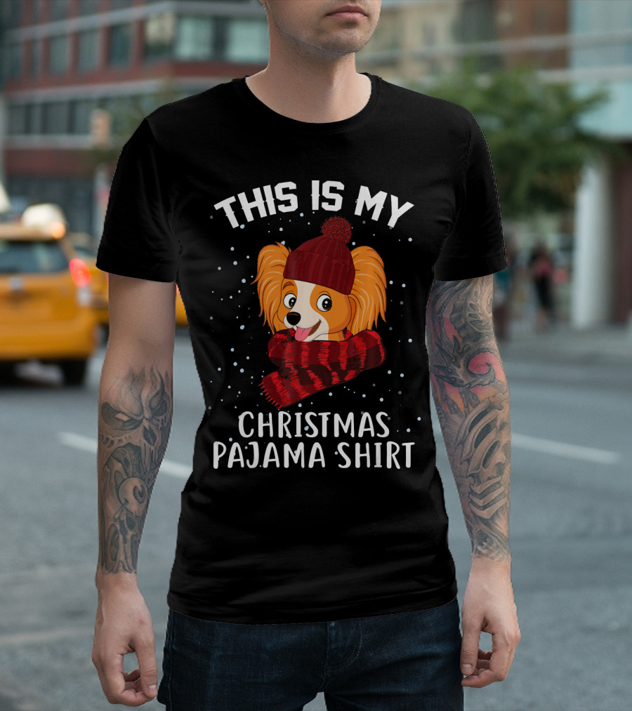 This Is My Christmas Pajama Shirt Papillon T-Shirt