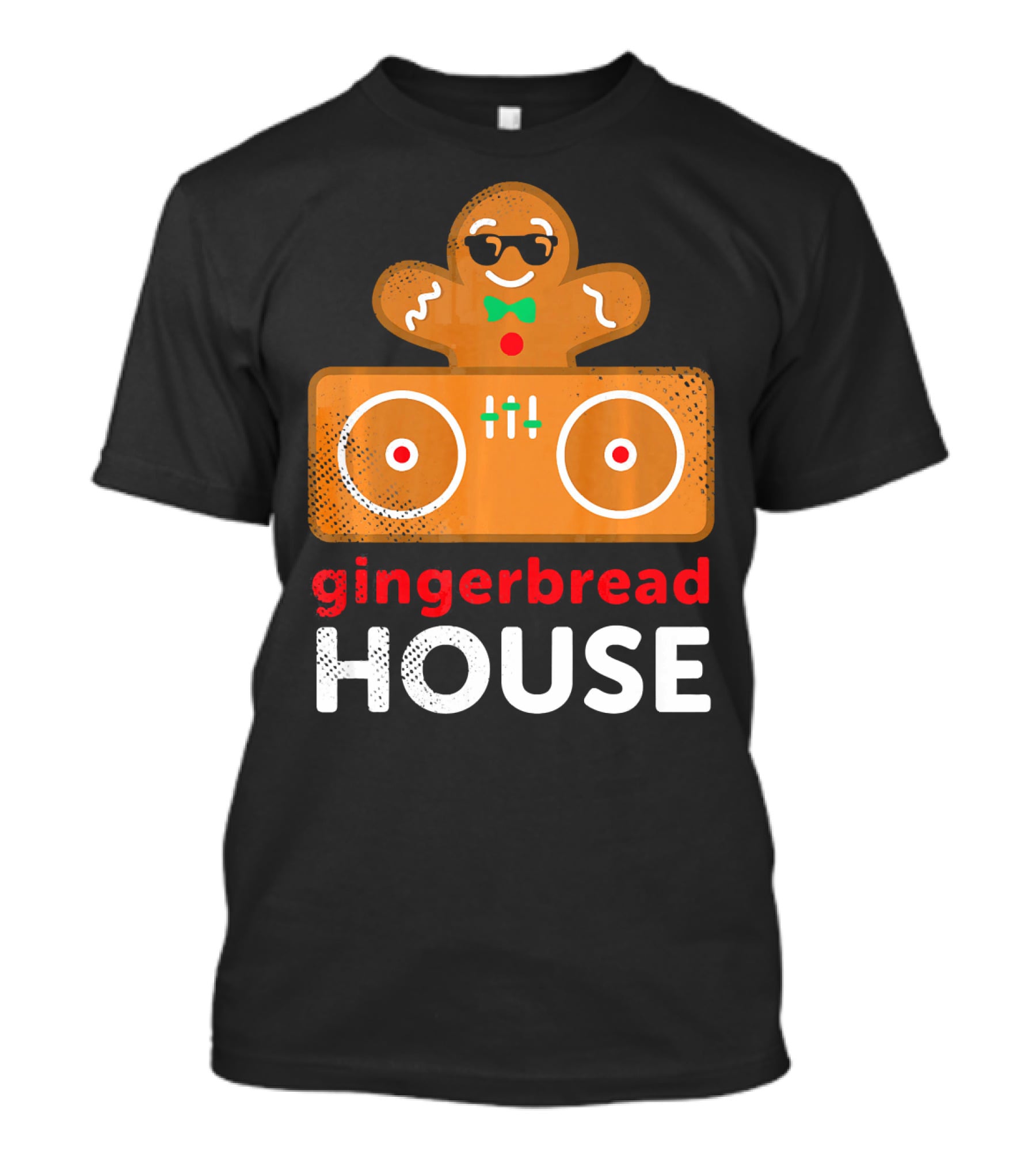 Gingerbread House Christmas DJ Gingerbread T-Shirt