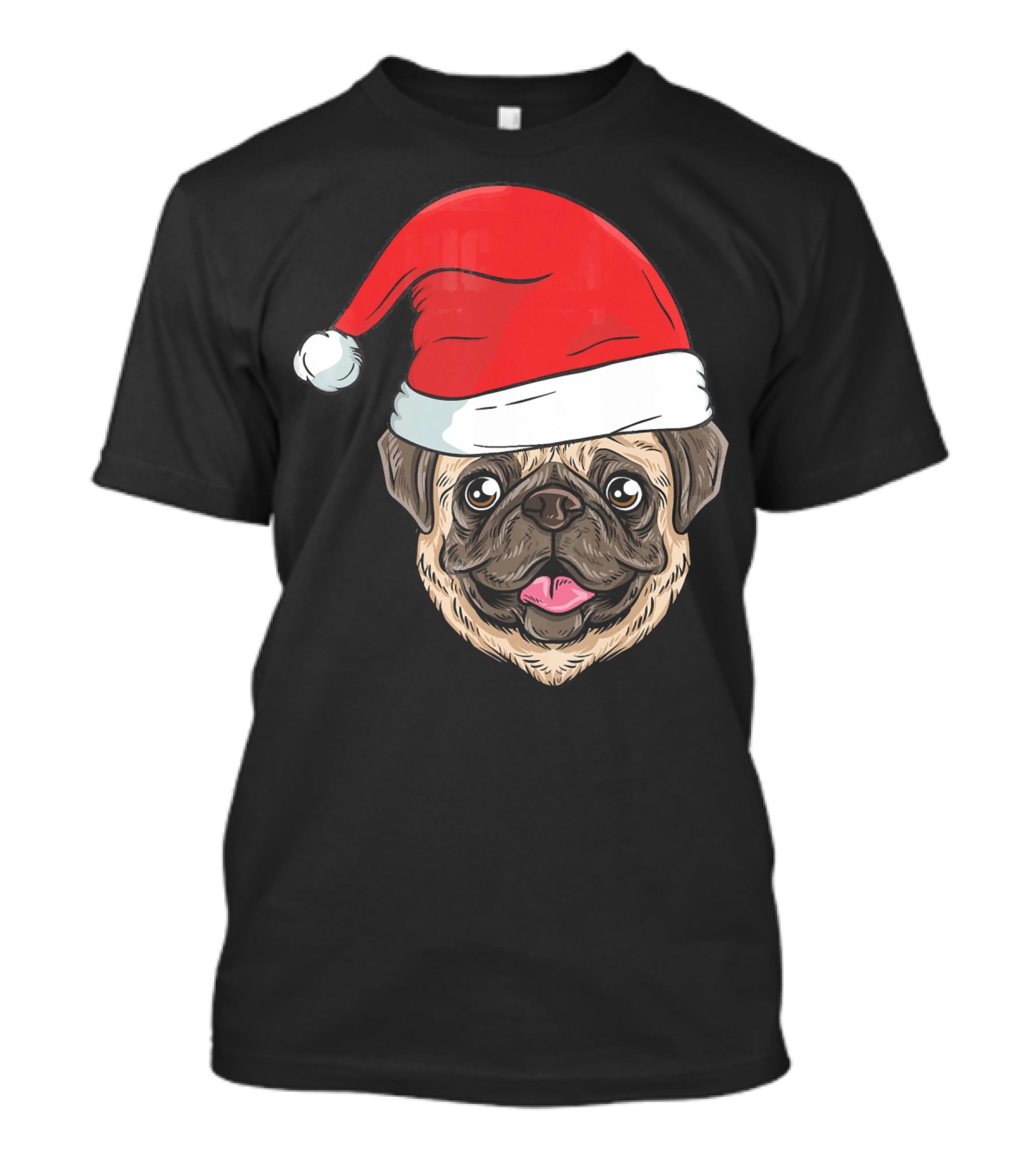 Kids Pug Santa Claus T-Shirt