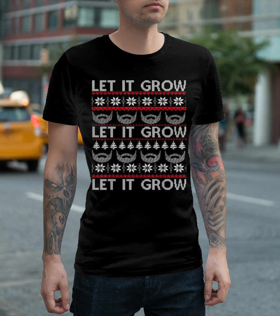 LET IT GROW BEARD CHRISTMAS T-Shirt