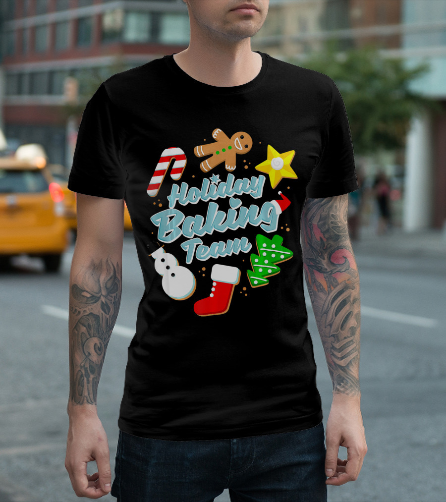Holiday Baking Team Ugly Christmas Funny Baker T-Shirt