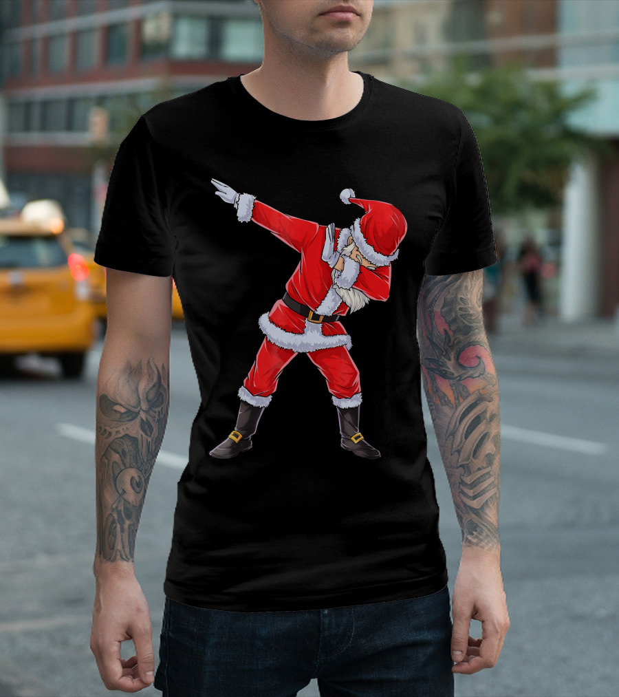 Dabbing Santa Christmas Dance Pose T-Shirt