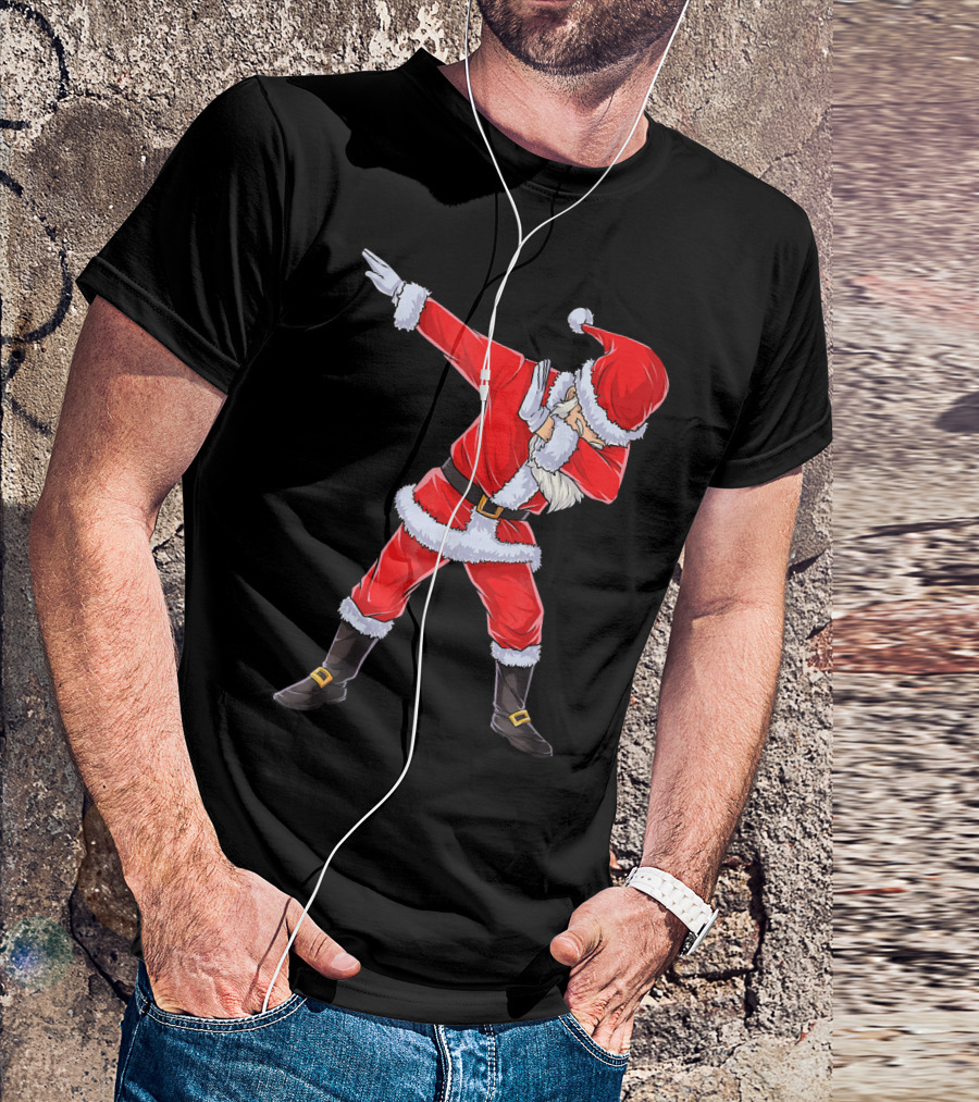 Dabbing Santa Christmas Dance Pose T-Shirt
