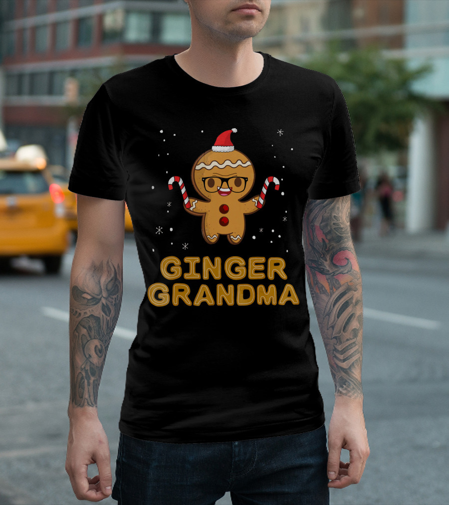 Ginger Grandma Matching Gingerbread Family T-Shirt