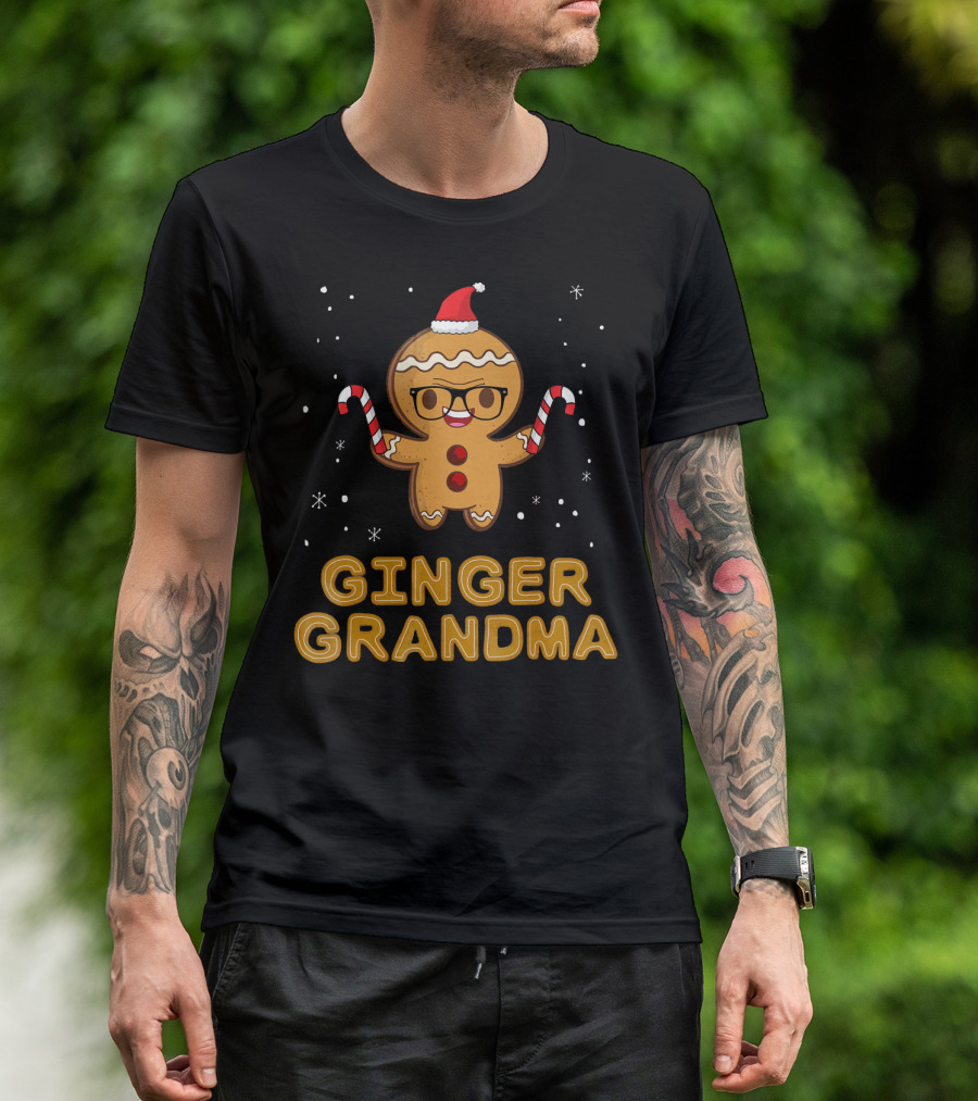 Ginger Grandma Matching Gingerbread Family T-Shirt