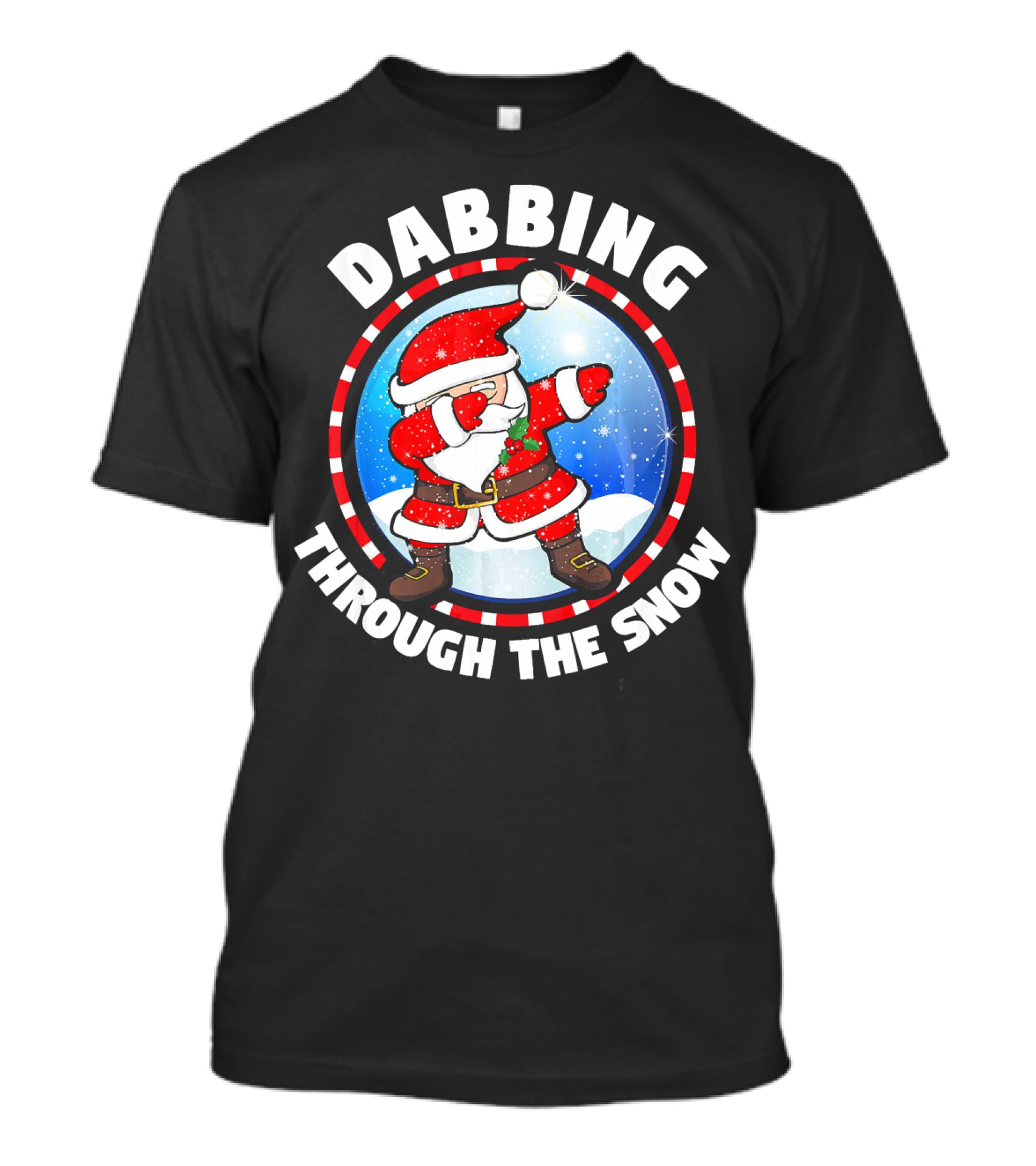 Dabbing Through The Snow Dab Santa T-Shirt