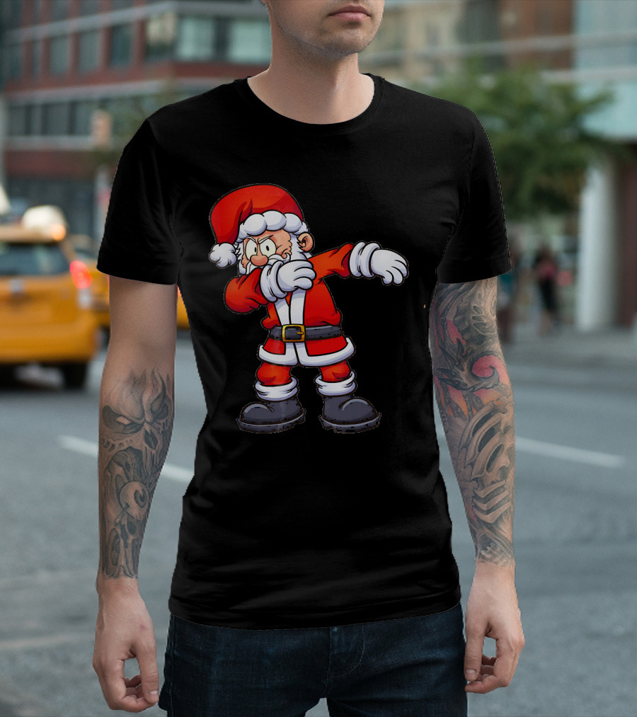 Dabbing Santa Christmas Santa Claus Dance Festive Holiday T-Shirt