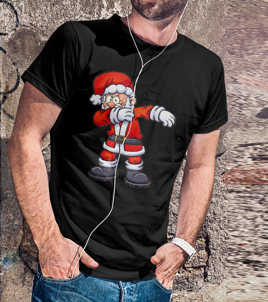 Dabbing Santa Christmas Santa Claus Dance Festive Holiday T-Shirt
