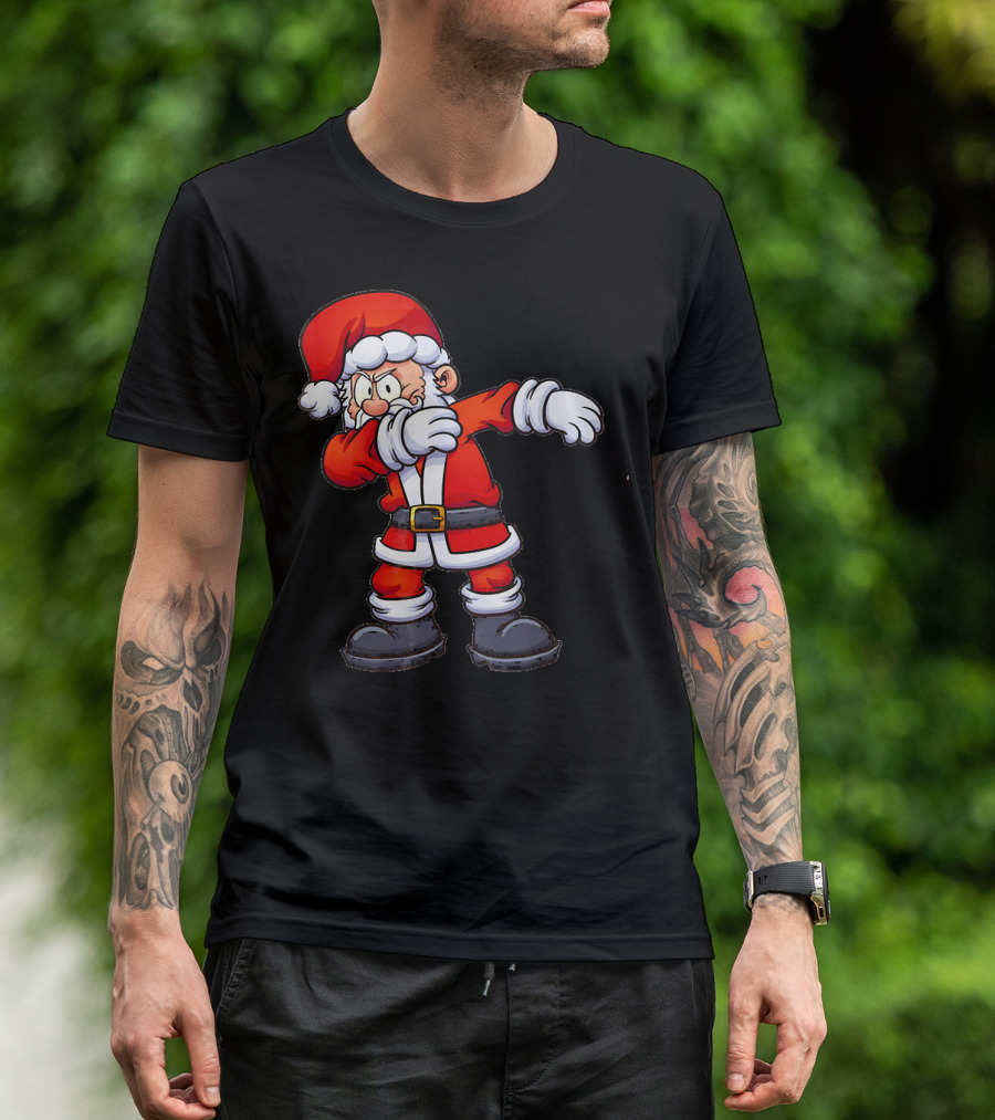 Dabbing Santa Christmas Santa Claus Dance Festive Holiday T-Shirt