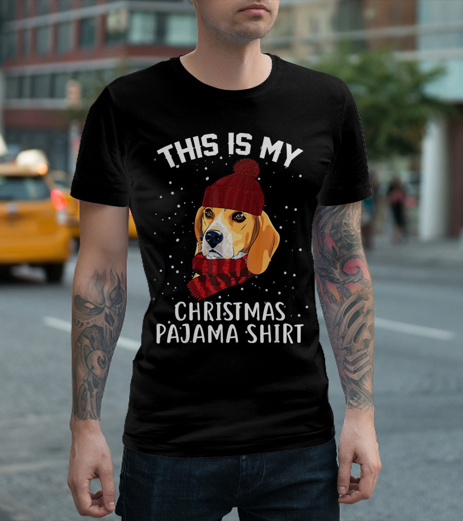This Is My Beagle Christmas Pajama T-Shirt