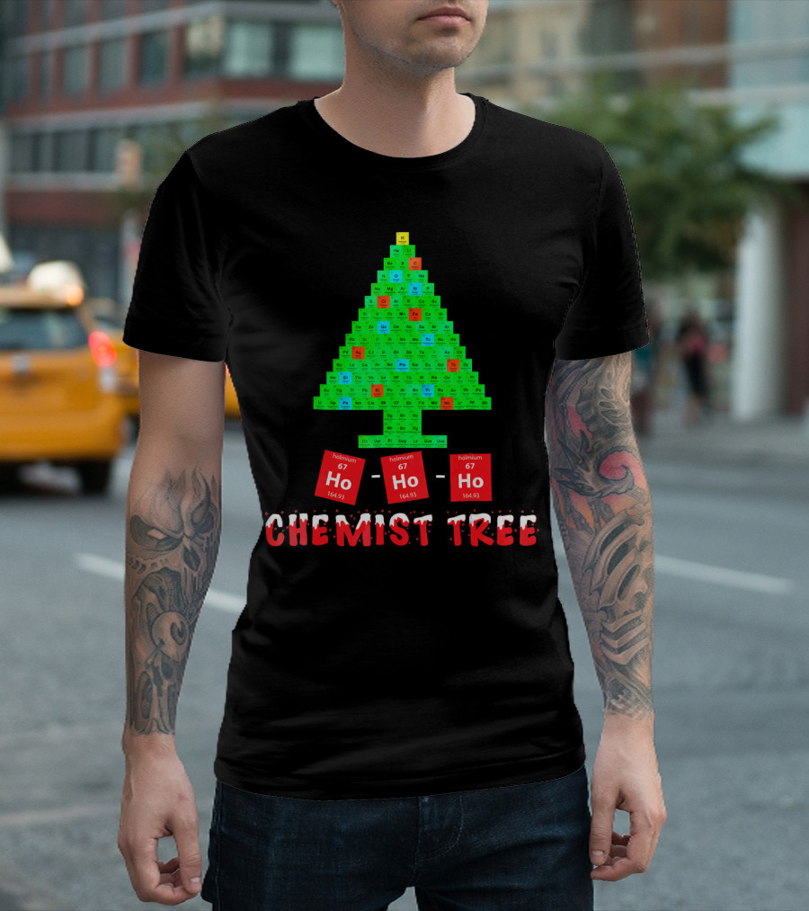 Chemist Tree Ho Ho Ho Unique Chemistry T-Shirt