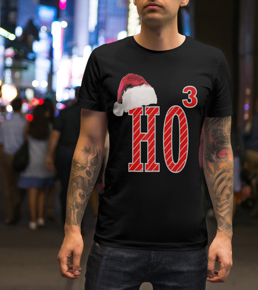 Ugly Christmas Santa Hat Ho Ho³ T-Shirt