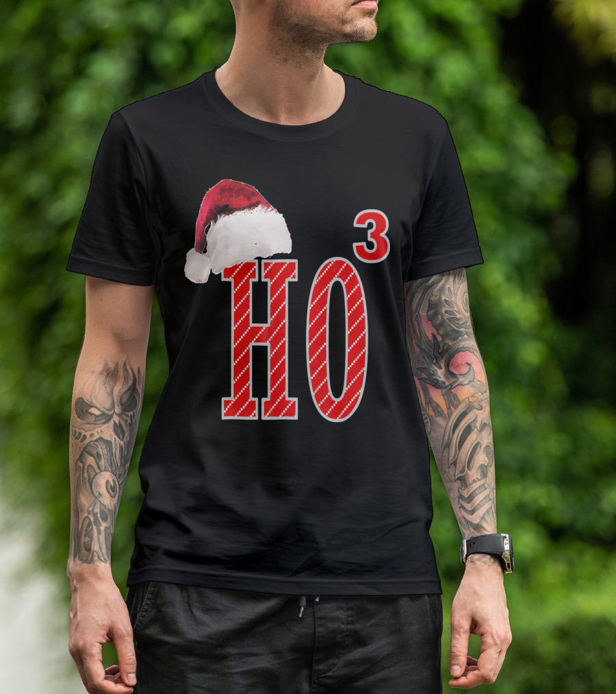 Ugly Christmas Santa Hat Ho Ho³ T-Shirt
