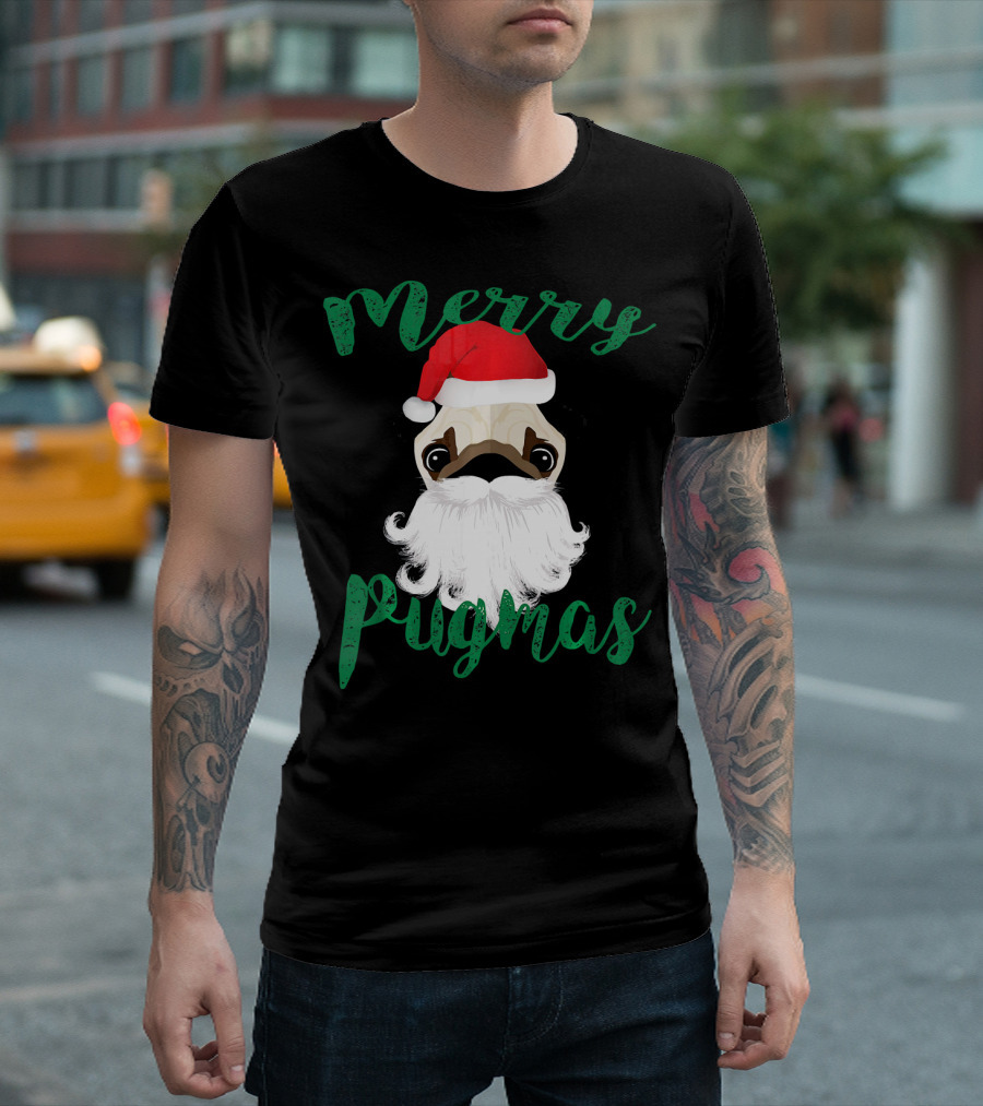 Merry Pugmas Pug Pug T-Shirt