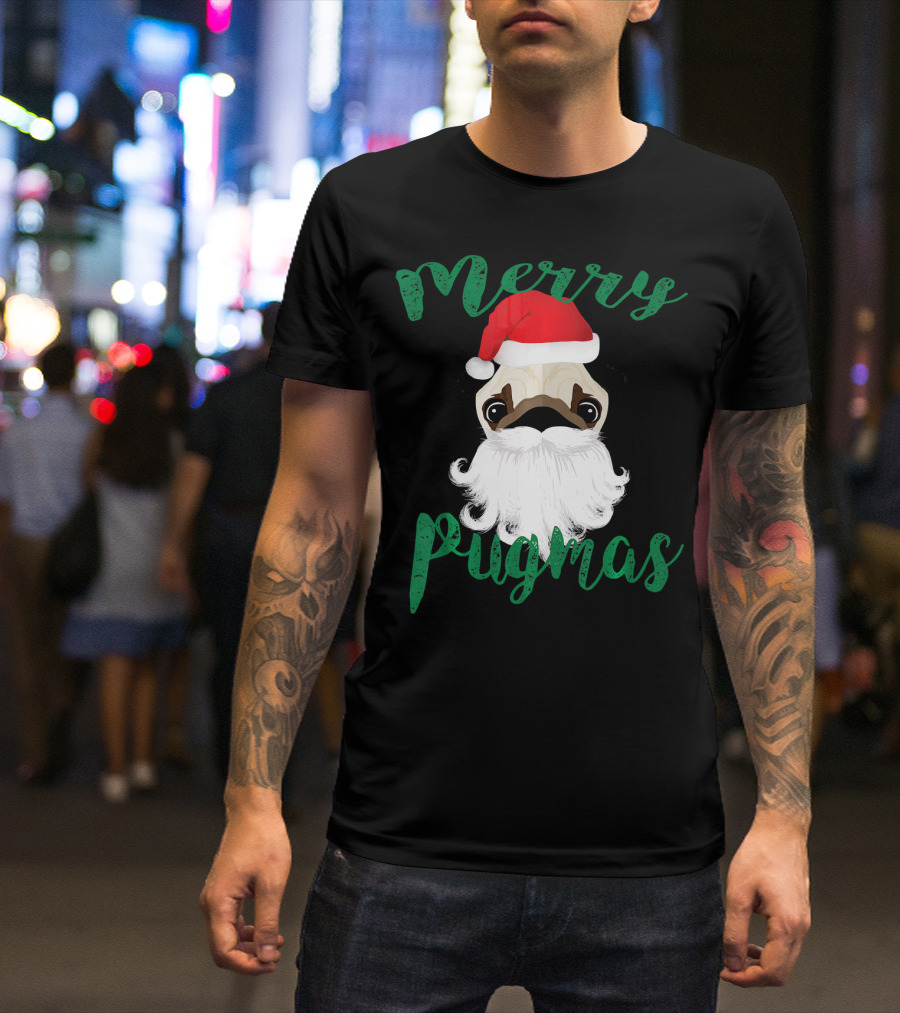 Merry Pugmas Pug Pug T-Shirt