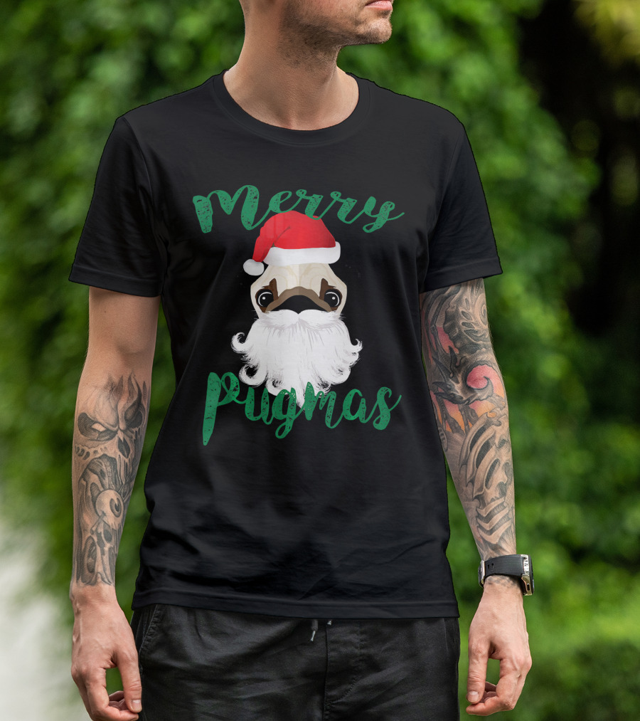 Merry Pugmas Pug Pug T-Shirt