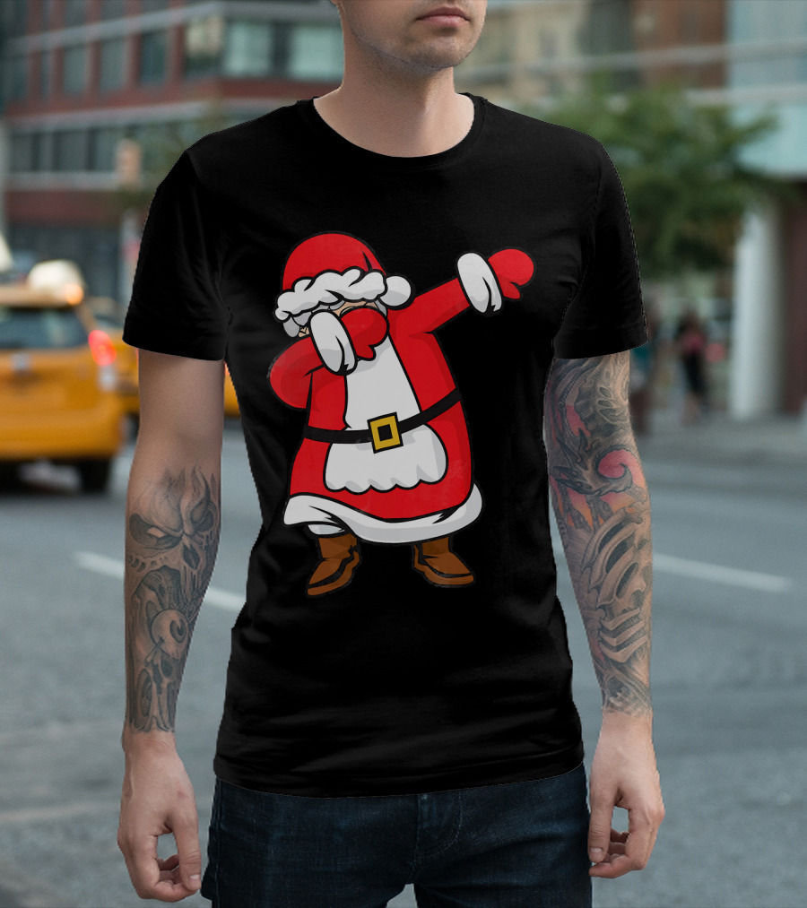 Mrs. Santa Claus Dabbing Christmas Fun T-Shirt
