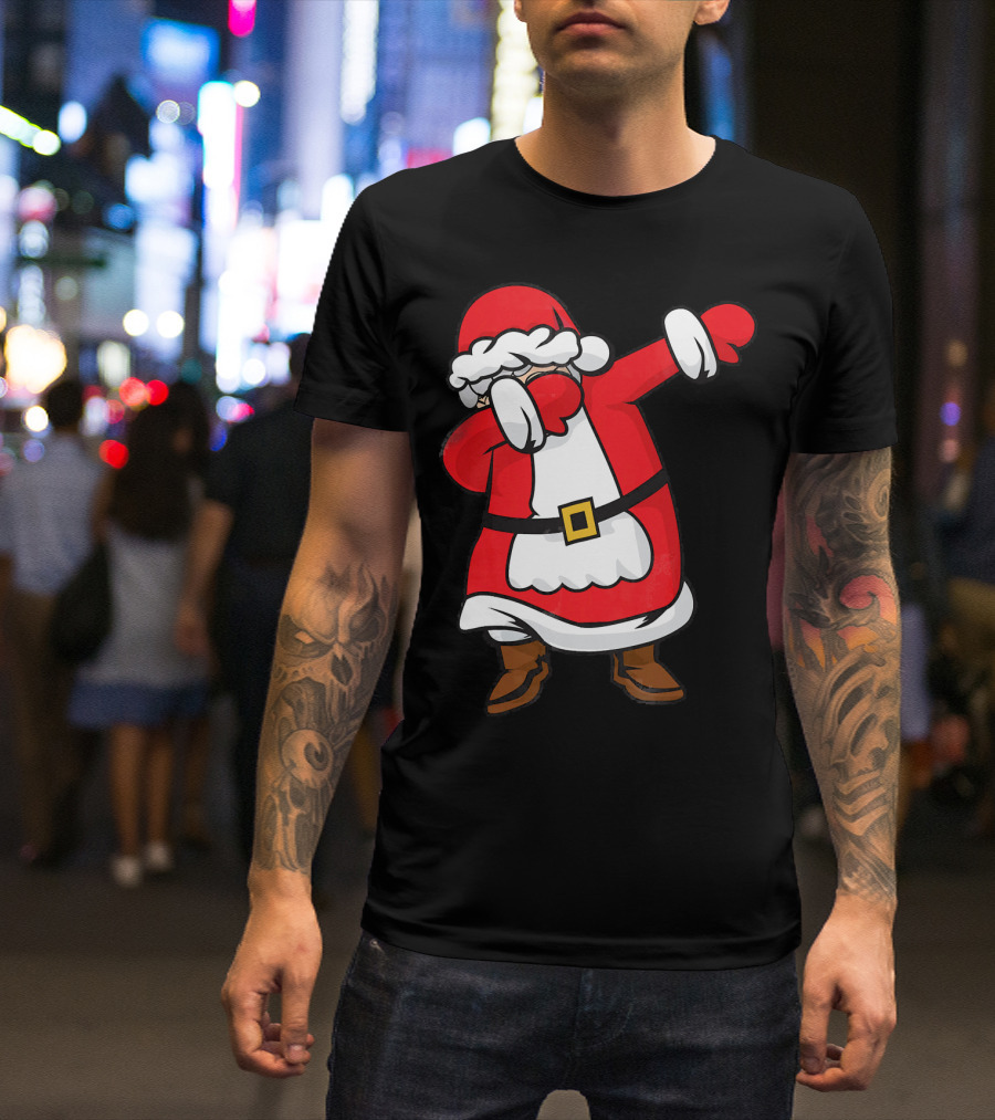 Mrs. Santa Claus Dabbing Christmas Fun T-Shirt