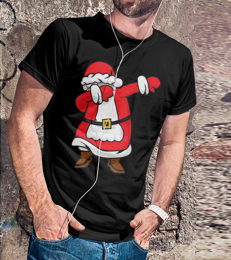 Mrs. Santa Claus Dabbing Christmas Fun T-Shirt