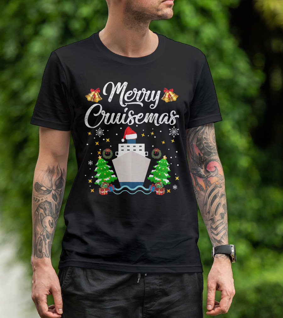 Merry Cruisemas Cruise Ship Christmas Holiday Family Adventure T-Shirt