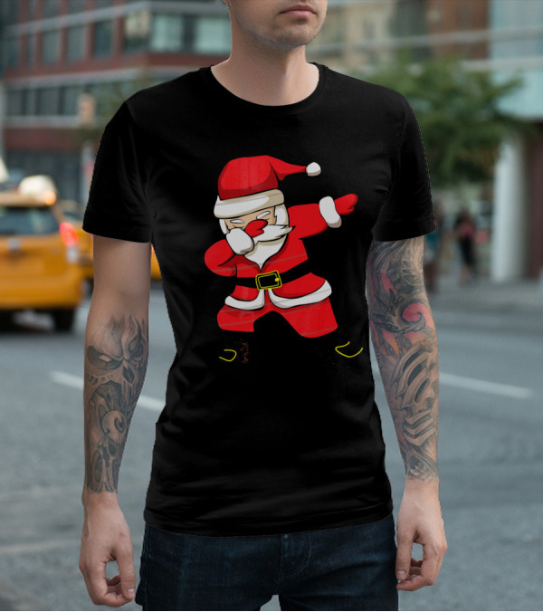 Dabbing Santa Christmas Santa College Dab Move Iconic Festive T-Shirt