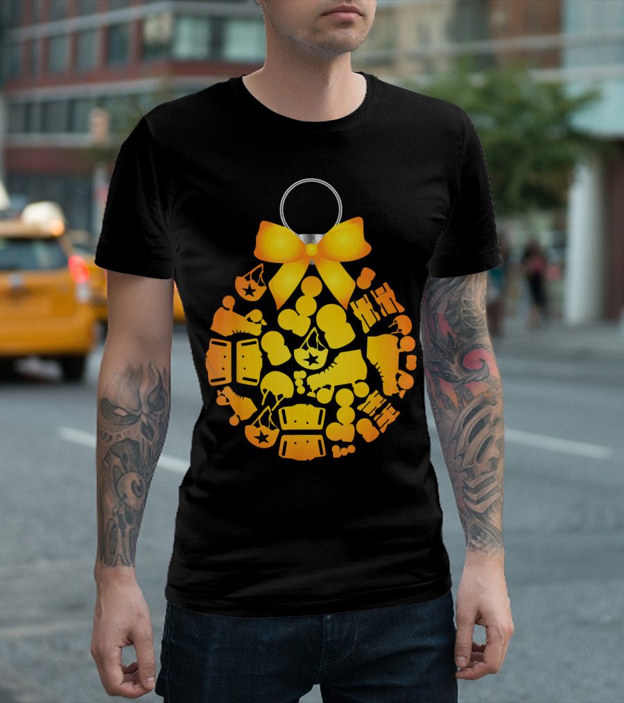 Roller Derby Christmas Tree Ornaments Skates and Helmets T-Shirt