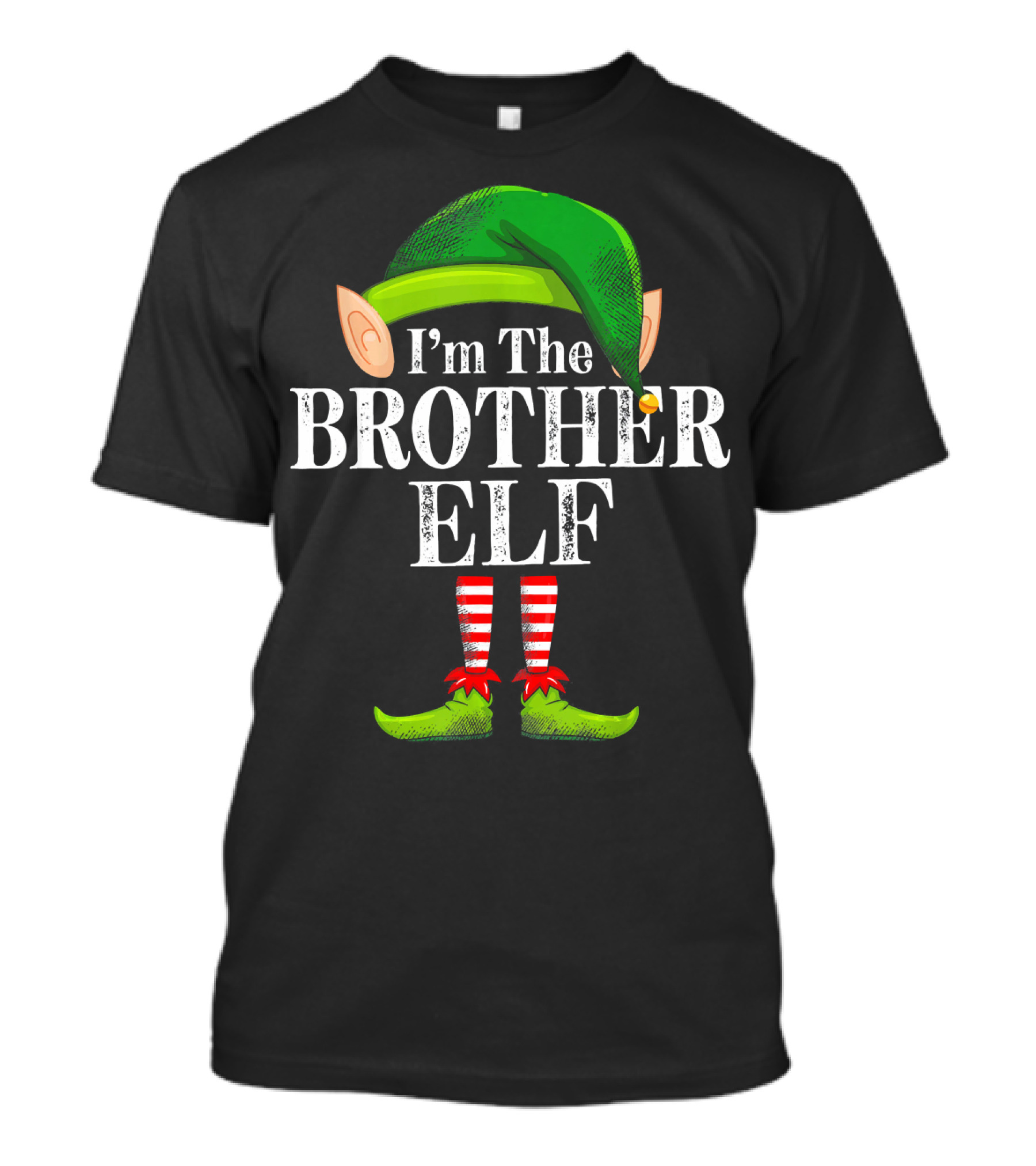 I'm The Brother Elf Matching Family Christmas Holiday Pajama T-Shirt