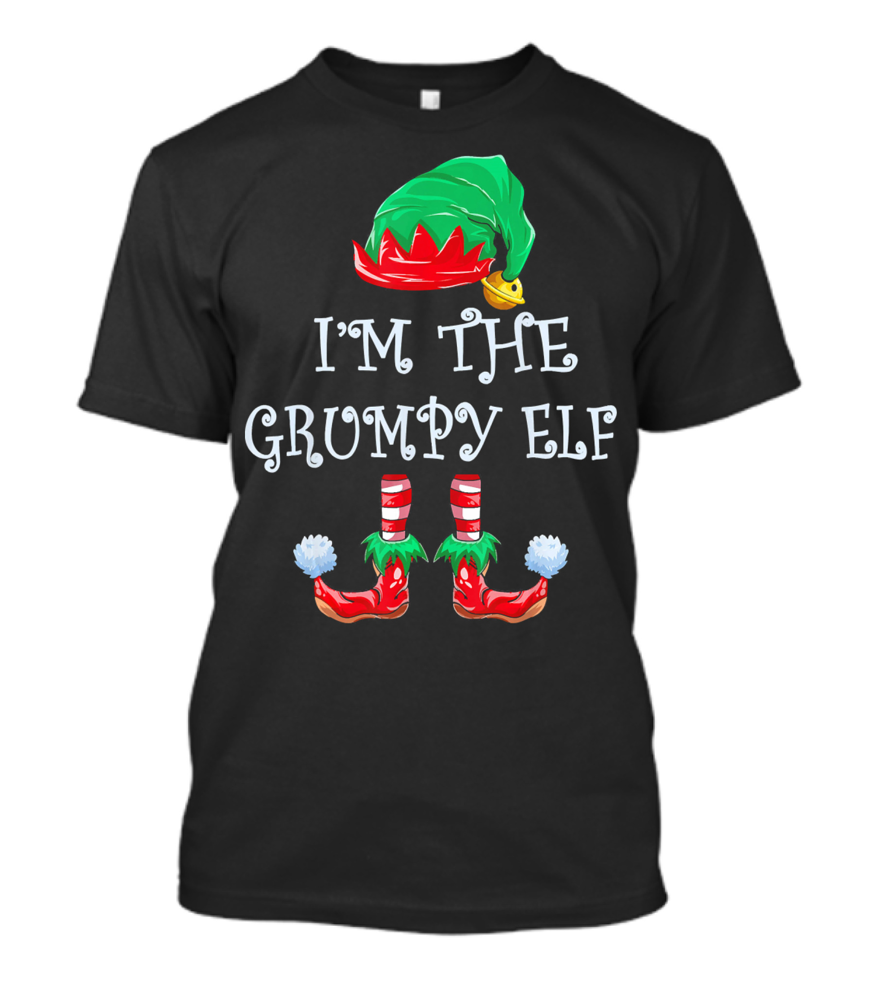I'm The Grumpy Elf Matching Christmas Fam T-Shirt