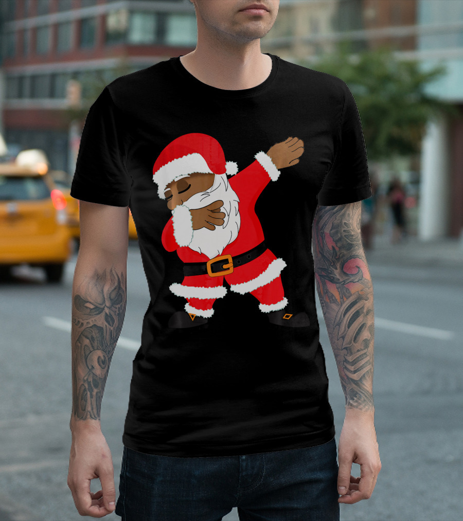 Dabbing Santa Funny Christmas Dab Festive Hip Hop Style Santa Claus T-Shirt