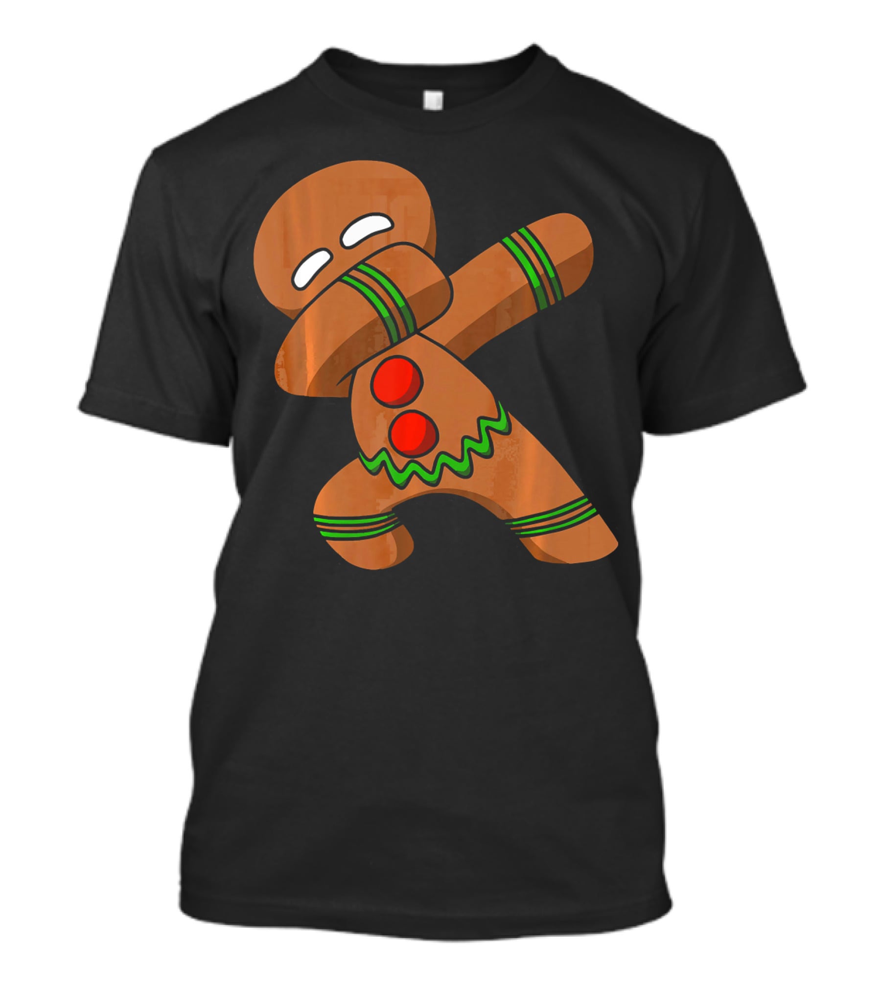 Dabbing Gingerbread Man Funny Christmas Cookie Dance T-Shirt
