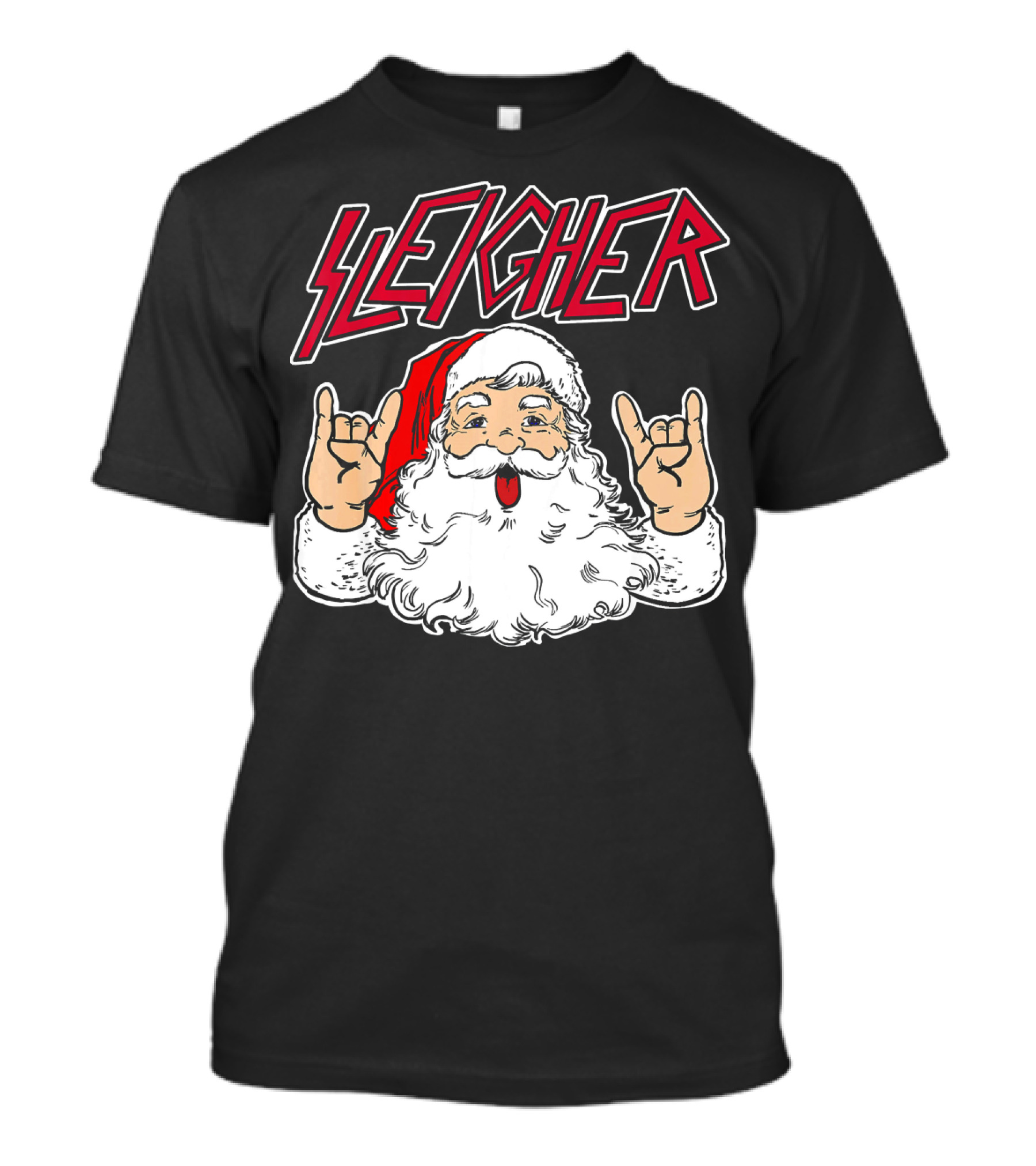 Santa Sleigher Funny Slayer Hail Santa T-Shirt