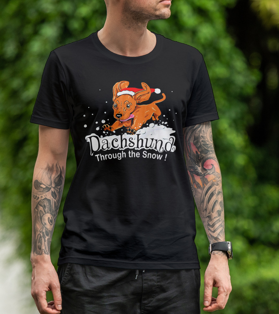 Dachshund Through The Snow T-Shirt