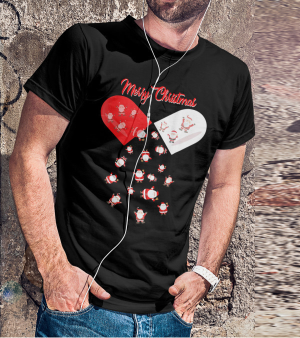 Merry Christmas Santa Capsule Fun T-Shirt