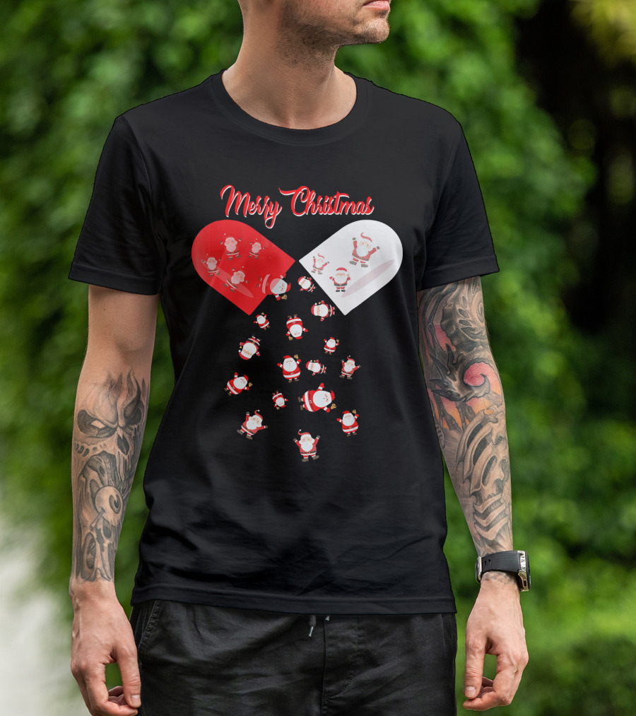 Merry Christmas Santa Capsule Fun T-Shirt