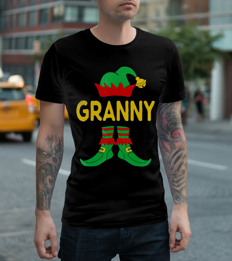Granny Elf Christmas Family Matching T-Shirt