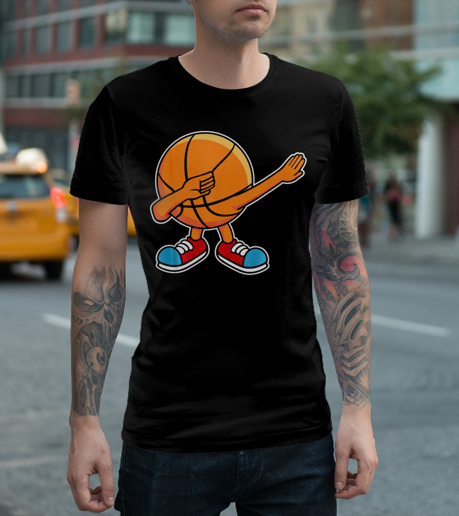 Dabbing Basketball Character with Sneakers T-Shirt