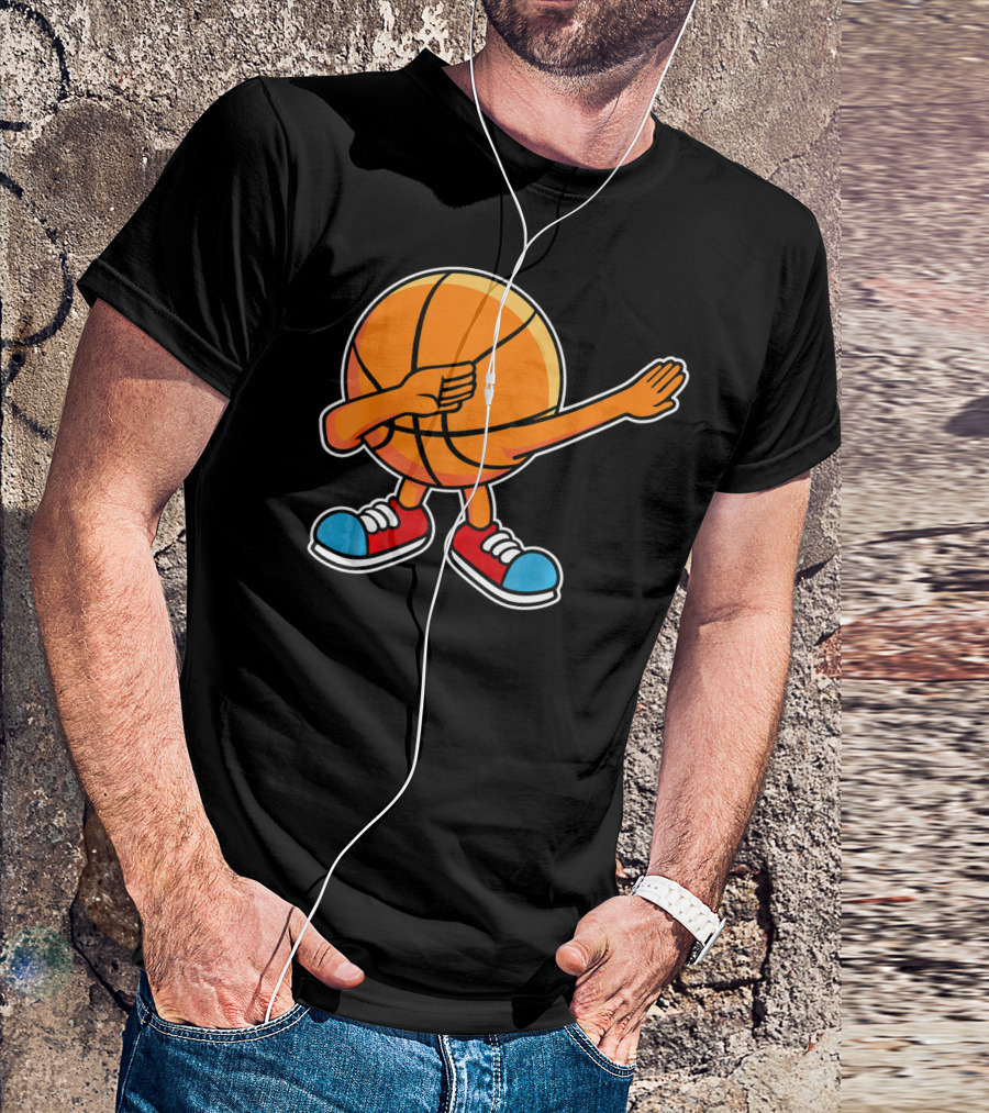 Dabbing Basketball Character With Sneakers T-Shirt
