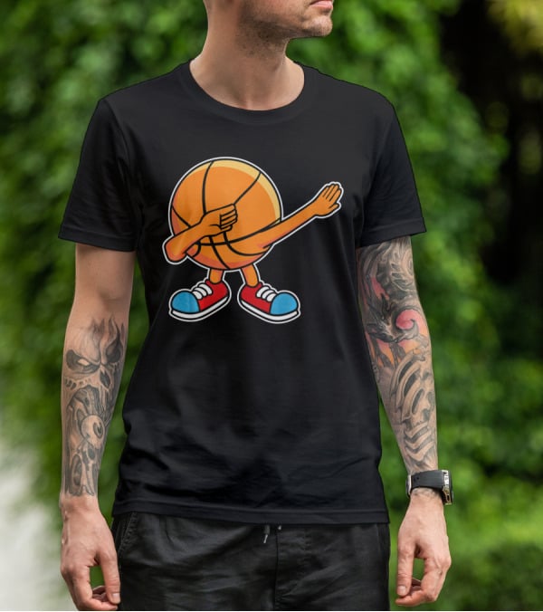 Dabbing Basketball Character With Sneakers T-Shirt