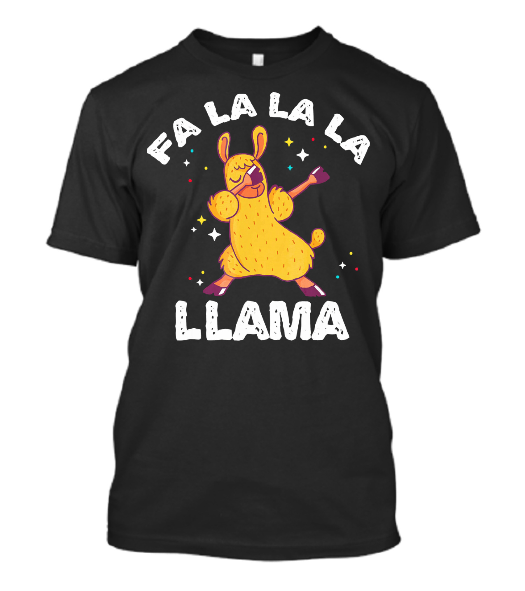 FA LA LA LA Llama Dabbing Xmas T-Shirt