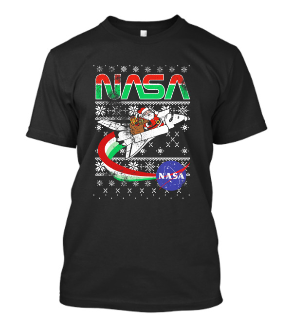 NASA Santa Sleigh Rocket Christmas Extravaganza T-Shirt