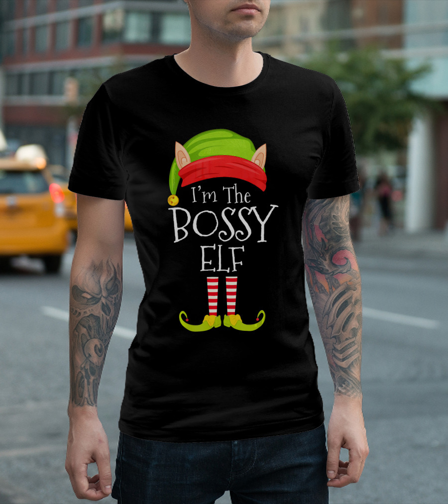 I'm The Bossy Elf Christmas T-Shirt