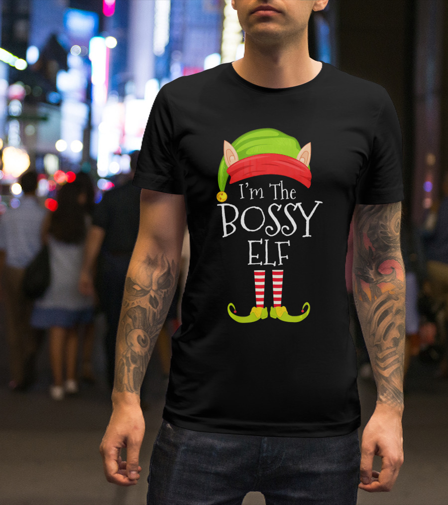 I'm The Bossy Elf Christmas T-Shirt