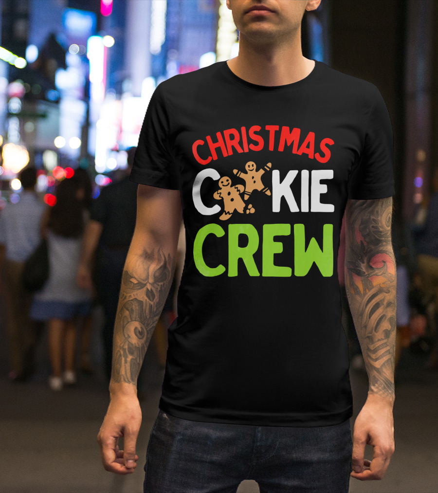 Christmas Cookie Crew With Gingerbread Iconic Festive T-Shirt