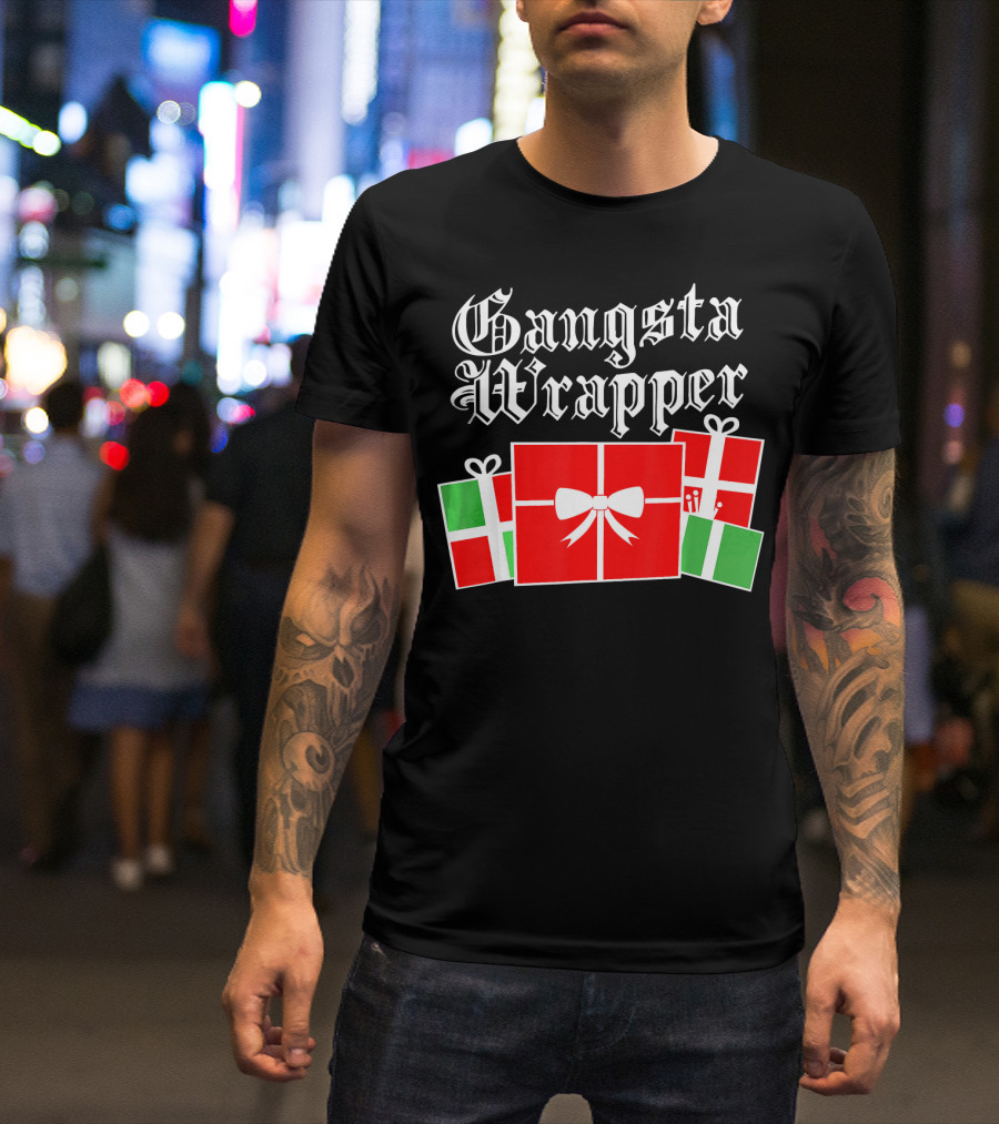 Gangsta Wrapper Christmas Gift Boxes T-Shirt