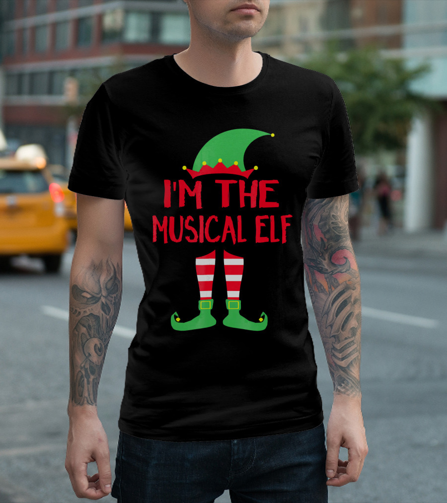 I'm The Musical Elf Matching Family Christmas Pajama Party T-Shirt
