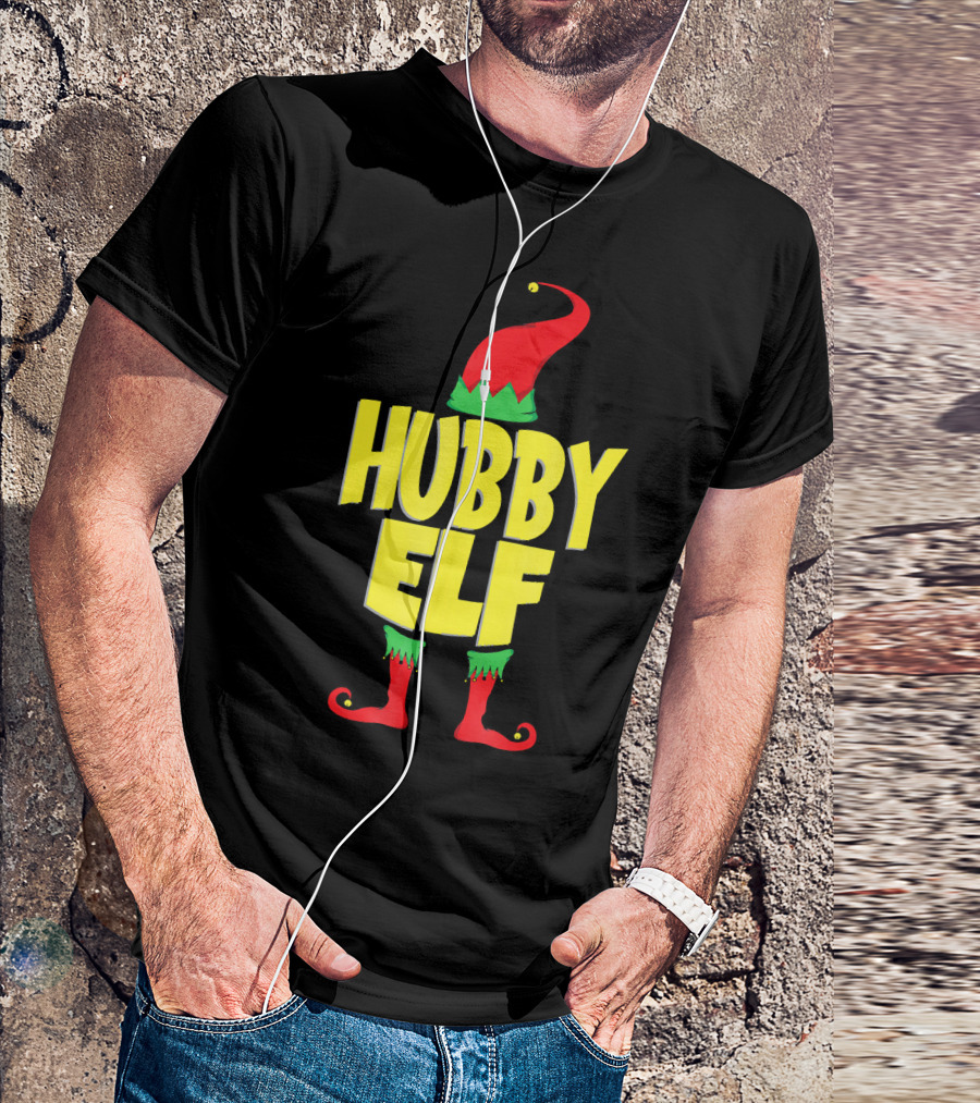 Hubby Elf Christmas Cute Cou T-Shirt