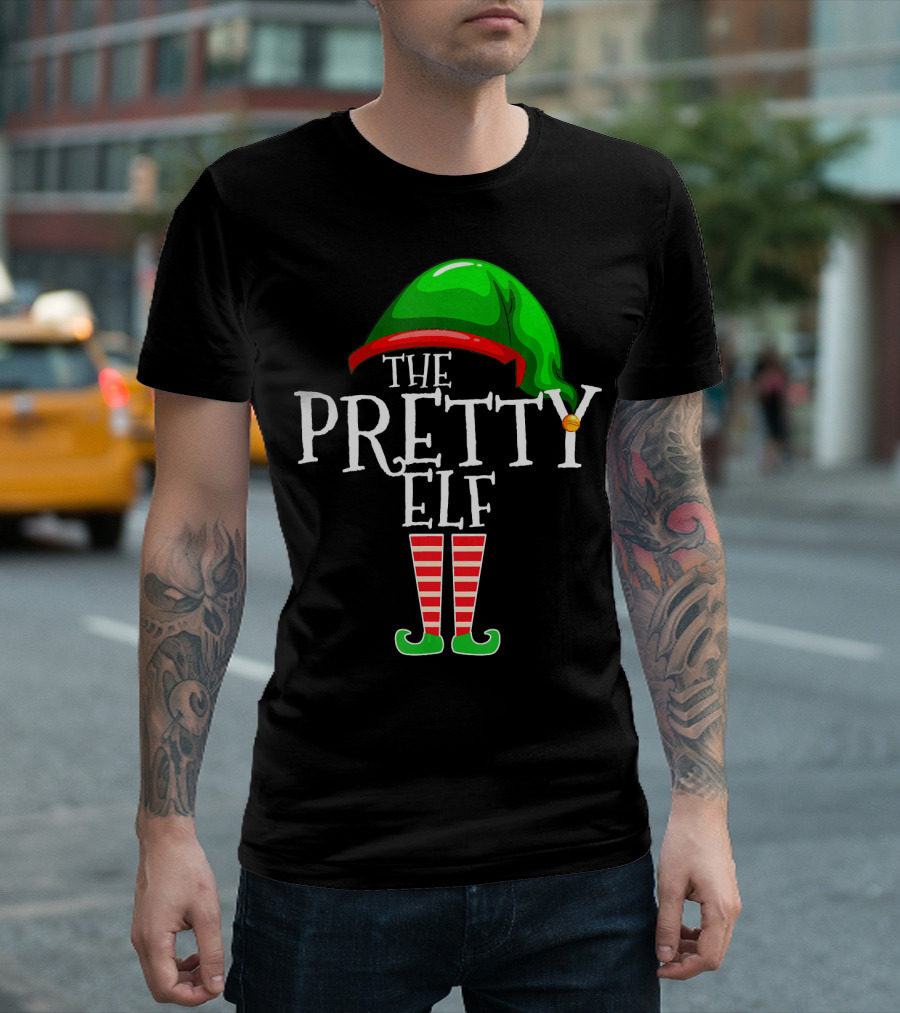 The Pretty Elf Family Matching Group Christmas T-Shirt