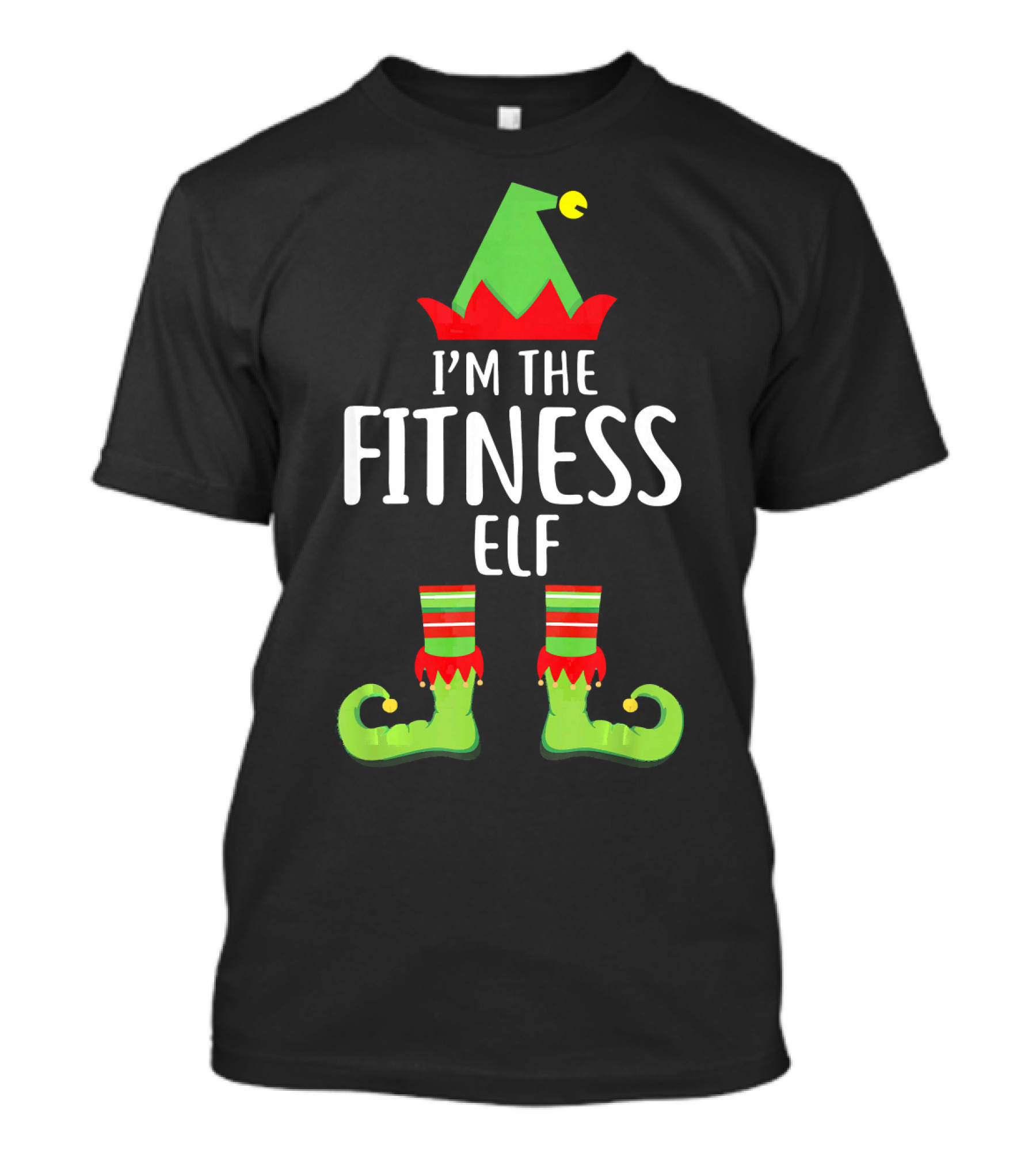 I'M The Fitness Elf Matching Family Group Holiday Humor T-Shirt