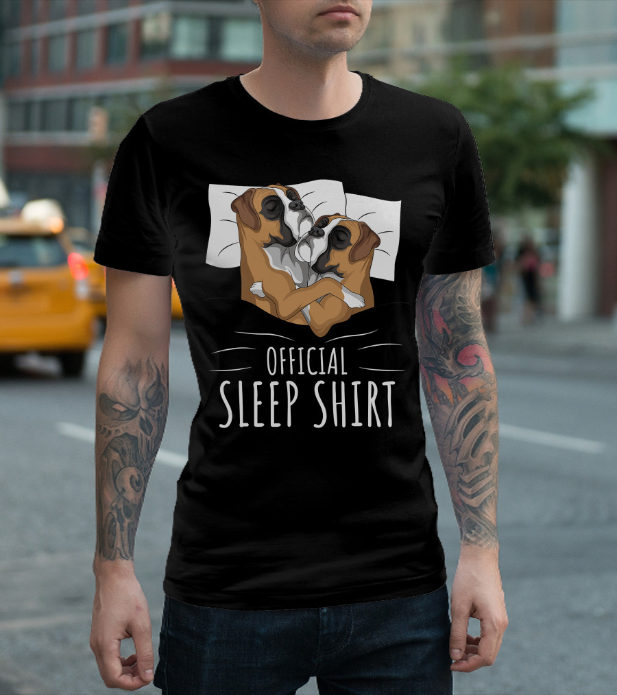 Boxer Dog Official Sleep T-Shirt